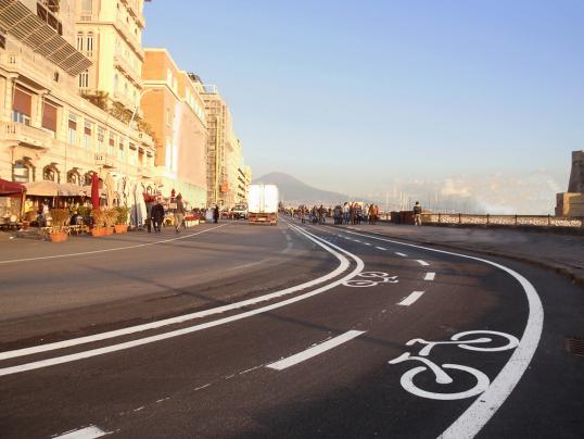 Naples case study image: cycling