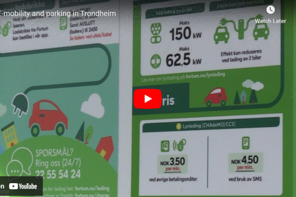 E-mobility and parking in Trondheim