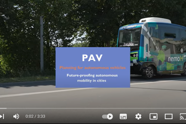 PAV AV pilot: Planning for autonomous vehicles